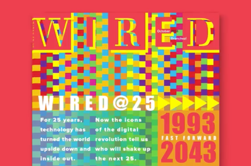 A photo of WIRED magazine