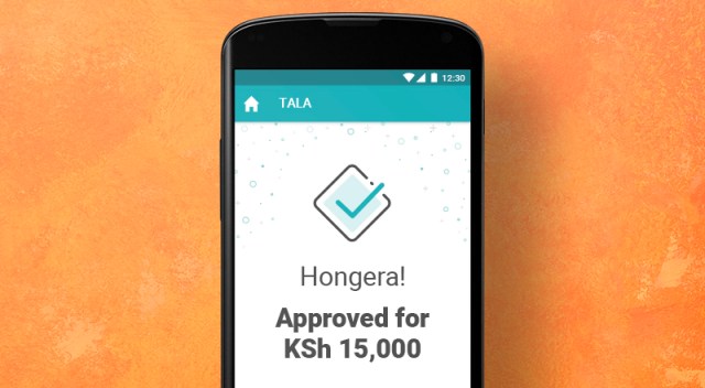 Tala App approval screen